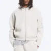 Simon Scuba Zip Kapuzenpullover – Light Dusty Mole