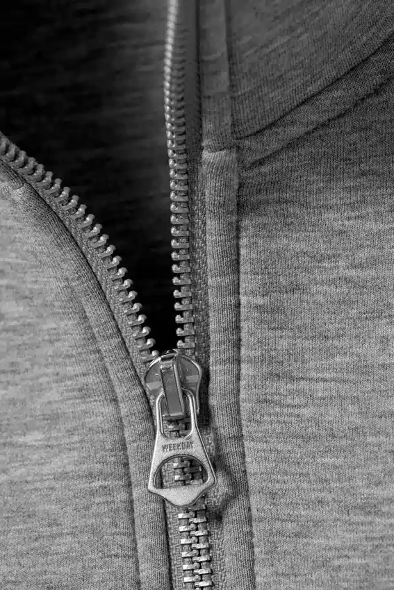 Simon Scuba Zip Sweatshirt – Grau meliert Simon Scuba Zip Sweatshirt – Grau meliert