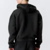 Simon Washed Scuba Zip Kapuzenpullover – Faded Black Simon Washed Scuba Zip Kapuzenpullover – Faded Black