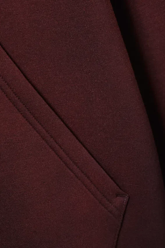 Simon Washed Scuba Zip Kapuzenpullover – Washed Dark Plum Simon Washed Scuba Zip Kapuzenpullover – Washed Dark Plum