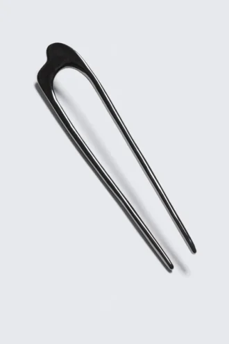 Skulpturale Metall-Pin – Anthrazit