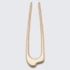 Skulpturale Metall-Pin – Warmgold Skulpturale Metall-Pin – Warmgold