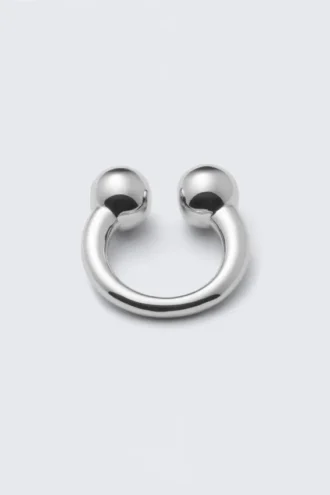 Skulpturaler offener Ring – Silber