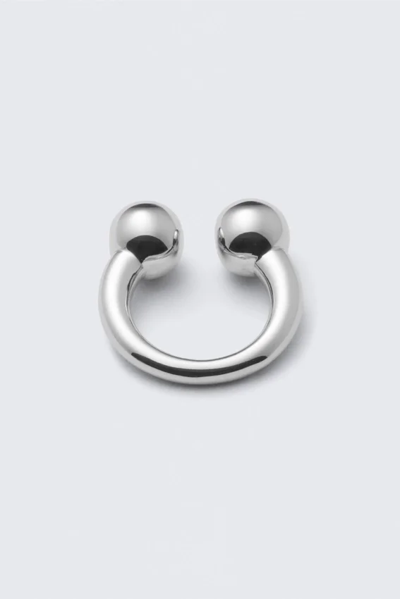 Skulpturaler offener Ring – Silber Skulpturaler offener Ring – Silber