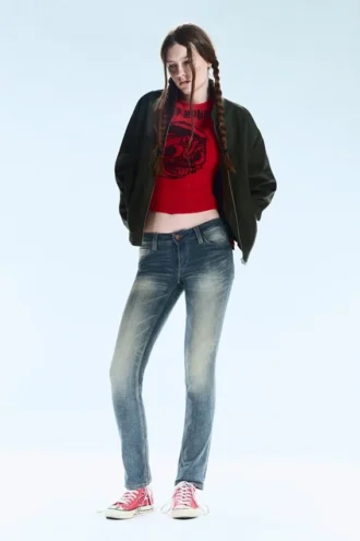 Sleezie Low Rise Skinny Jeans – Getönt, streifig, dunkelblau | Cheap Monday Gb Sleezie Low Rise Skinny Jeans – Getönt, streifig, dunkelblau | Cheap Monday Gb
