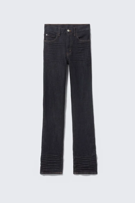 Sleezie Skinny-Jeans mit hoher Taille – Extra Blue Rinse Sleezie Skinny-Jeans mit hoher Taille – Extra Blue Rinse