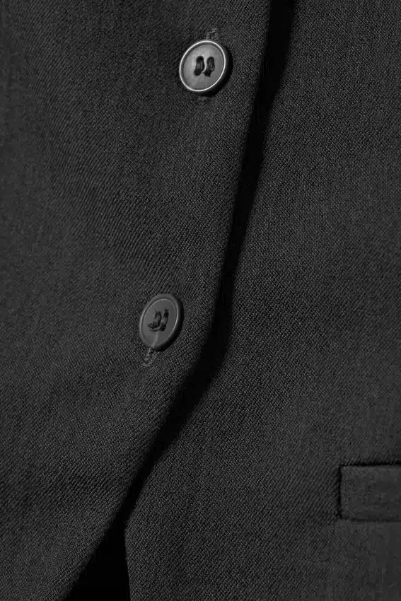 Slim-Fit-Anzugweste – Dunkelgrau meliert Slim-Fit-Anzugweste – Dunkelgrau meliert