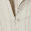 Slim-Fit-Bluse mit Struktur – Hellbeige Slim-Fit-Bluse mit Struktur – Hellbeige