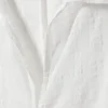 Slim-Fit-Bluse mit Struktur – Weiß Slim-Fit-Bluse mit Struktur – Weiß