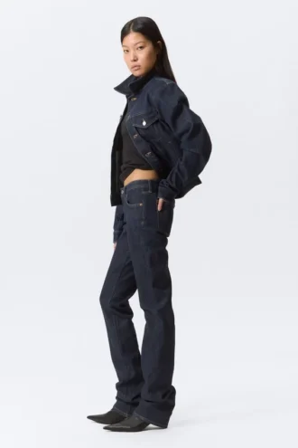 Slim-Fit-Jeans mit niedriger Leibhöhe – Blue Rinse – Dunkelblau Slim-Fit-Jeans mit niedriger Leibhöhe – Blue Rinse – Dunkelblau