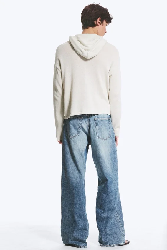 Solar Loose Wide Leg Unisex-Jeans – Blue Horses – Mittelblau Solar Loose Wide Leg Unisex-Jeans – Blue Horses – Mittelblau