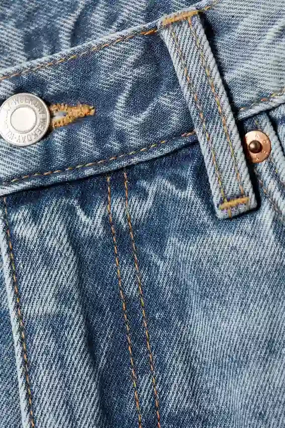 Solar Loose Wide Leg Unisex-Jeans – Blue Horses – Mittelblau Solar Loose Wide Leg Unisex-Jeans – Blue Horses – Mittelblau