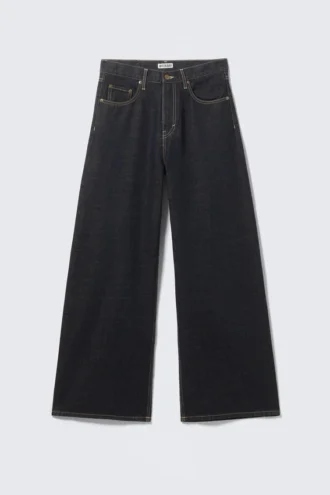 Solar Loose Wide Leg Unisex-Jeans – Emerald Rinse – Dunkelblau