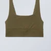 Soul Scoop Neck Soft Bra – Dunkelkhaki-Grün Soul Scoop Neck Soft Bra – Dunkelkhaki-Grün
