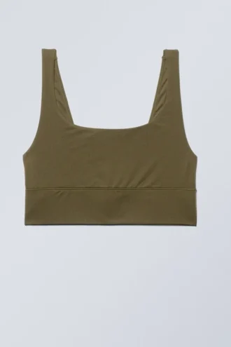 Soul Scoop Neck Soft Bra – Dunkelkhaki-Grün Soul Scoop Neck Soft Bra – Dunkelkhaki-Grün