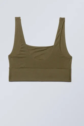 Soul Scoop Neck Soft Bra – Dunkelkhaki-Grün Soul Scoop Neck Soft Bra – Dunkelkhaki-Grün