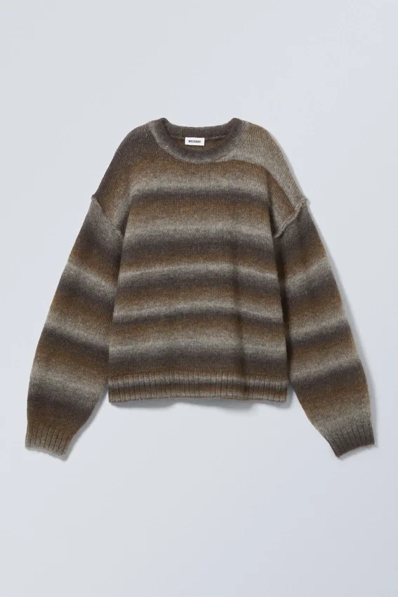 Space-Dye-Strickpullover – Braun Space-Dye Space-Dye-Strickpullover – Braun Space-Dye