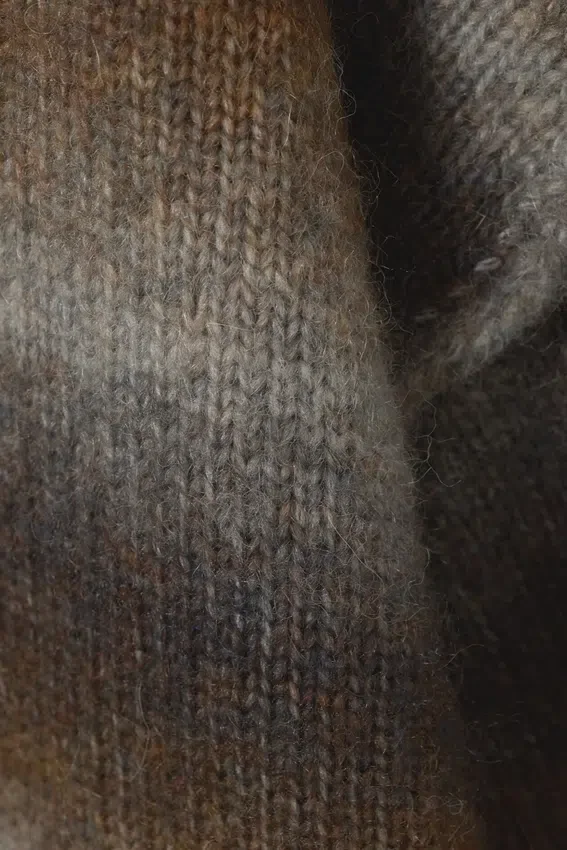 Space-Dye-Strickpullover – Braun Space-Dye Space-Dye-Strickpullover – Braun Space-Dye