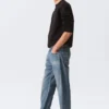 Space Mid Rise Relaxed Straight Jeans – Eisenblau Space Mid Rise Relaxed Straight Jeans – Eisenblau