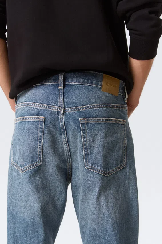 Space Mid Rise Relaxed Straight Jeans – Eisenblau Space Mid Rise Relaxed Straight Jeans – Eisenblau