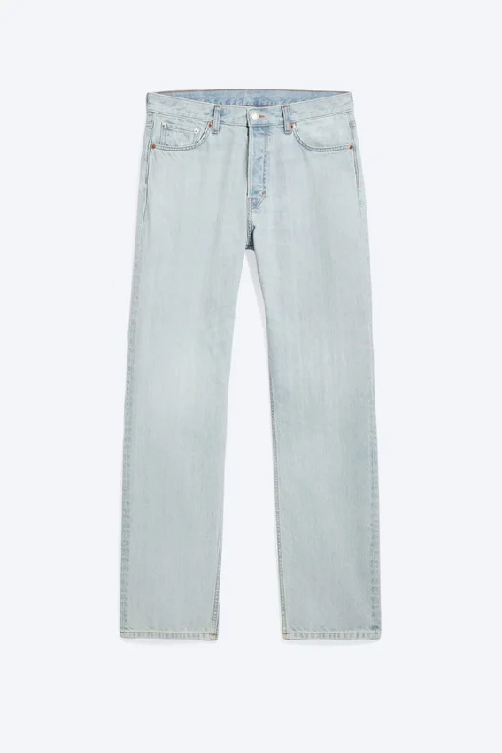 Space Mid Rise Relaxed Straight Jeans – Ghost Blue – Hellblau Space Mid Rise Relaxed Straight Jeans – Ghost Blue – Hellblau