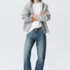 Space Mid Rise Relaxed Straight Jeans – Radio Blue – Mittelblau Space Mid Rise Relaxed Straight Jeans – Radio Blue – Mittelblau
