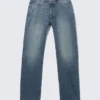 Space Mid Rise Relaxed Straight Jeans – Radio Blue – Mittelblau Space Mid Rise Relaxed Straight Jeans – Radio Blue – Mittelblau