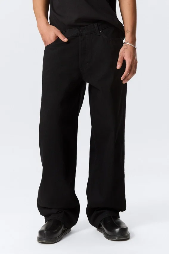 Sphere Low Rise Loose Straight Jeans – Black Rinse – Schwarz Sphere Low Rise Loose Straight Jeans – Black Rinse – Schwarz
