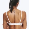 Spitzen-Plunge-BH mit Bügeln – Weiß Spitzen-Plunge-BH mit Bügeln – Weiß
