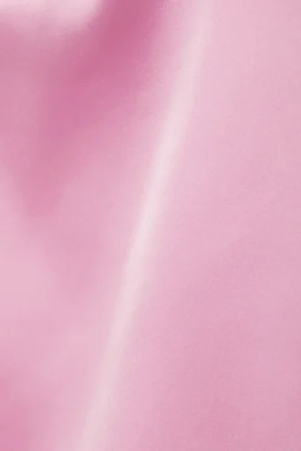 Spitzen-Satin-Träger-Top – Rosa – Schwarze Spitze