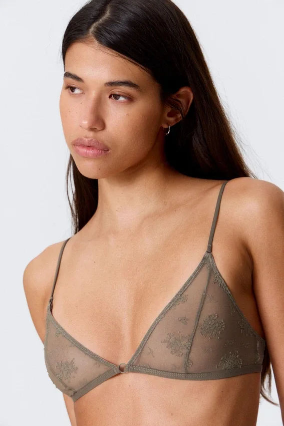 Spitzen-Triangel-Soft-BH – Staubgrau Spitzen-Triangel-Soft-BH – Staubgrau