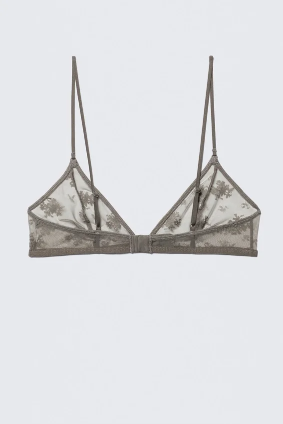 Spitzen-Triangel-Soft-BH – Staubgrau Spitzen-Triangel-Soft-BH – Staubgrau