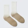 Sport-Socken mit Farbverlauf – Weiß/Beige Sport-Socken mit Farbverlauf – Weiß/Beige