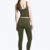 Sportleggings mit hoher Taille – Dunkelkhaki Sportleggings mit hoher Taille – Dunkelkhaki