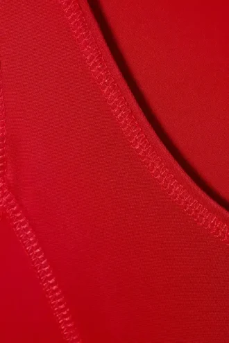 Sportliches Fit-and-Flare-Maxikleid – Rot