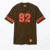 Sportliches Mini-T-Shirt-Kleid – Dunkelbraun & Rot Sportliches Mini-T-Shirt-Kleid – Dunkelbraun & Rot