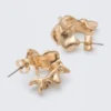 Spun Hoops – Golden Spun Hoops – Golden
