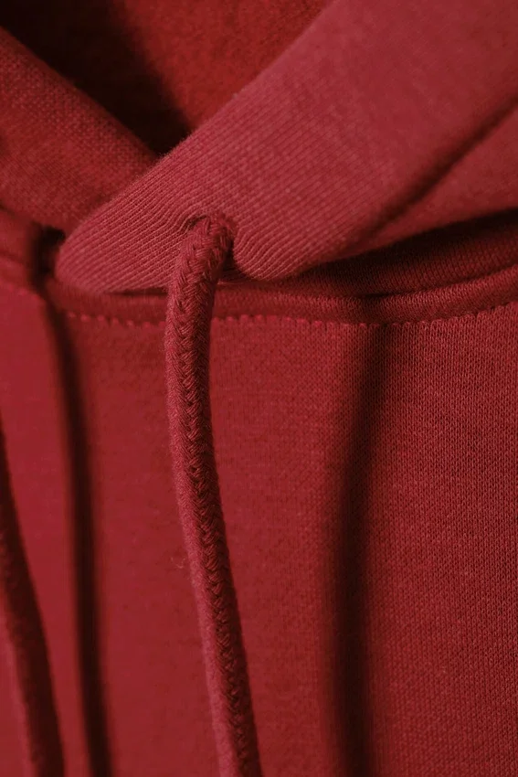 Standard-Kapuzenpullover in mittlerer Stärke – Blutrot Standard-Kapuzenpullover in mittlerer Stärke – Blutrot