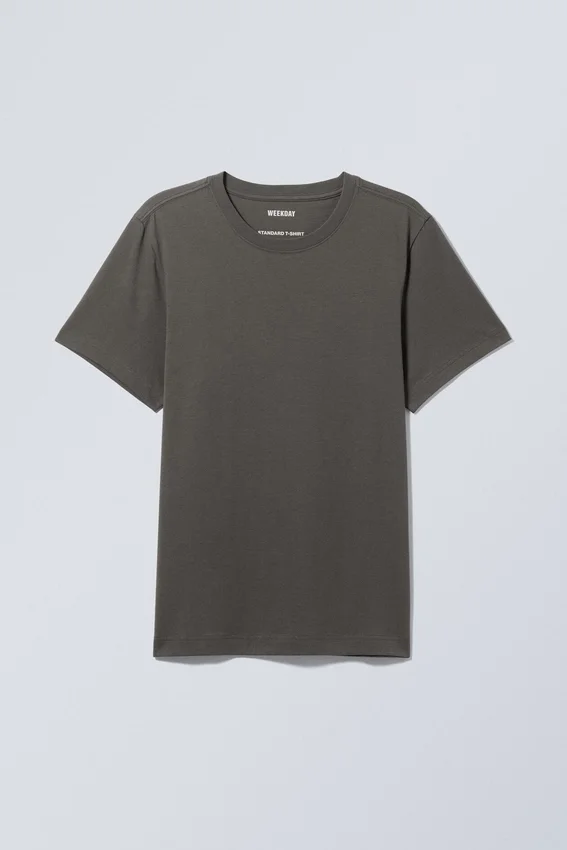 Standard-T-Shirt in mittlerer Stärke – Dunkelgrau Standard-T-Shirt in mittlerer Stärke – Dunkelgrau