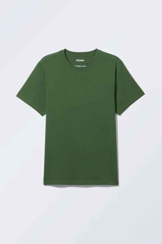 Standard-T-Shirt in mittlerer Stärke – Dunkelgrün Standard-T-Shirt in mittlerer Stärke – Dunkelgrün