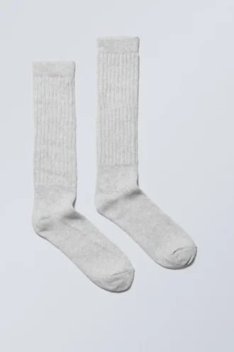 State Slouch Socken – Grau meliert