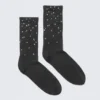 Strass-Socken – Dunkelgrau Strass-Socken – Dunkelgrau