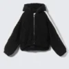Strick-Kapuzenpullover – Schwarz