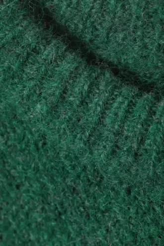 Strickpullover aus Wollmischung – Dunkelgrün