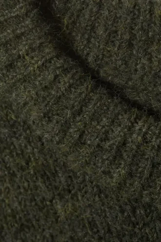 Strickpullover aus Wollmischung – Dunkelgrün Strickpullover aus Wollmischung – Dunkelgrün