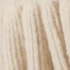 Strickpullover mit Volants am Saum – Off-White