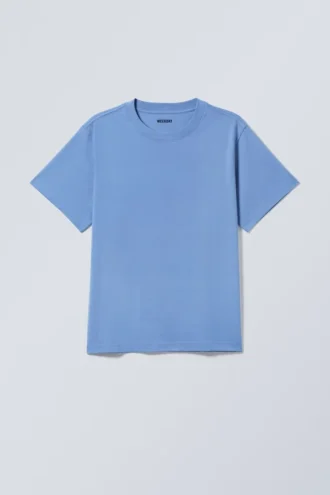 T-Shirt in klassischer Passform – Blau