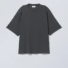 T-Shirt in lockerer Oversize-Passform – Off-Black T-Shirt in lockerer Oversize-Passform – Off-Black