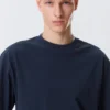 T-Shirt in lockerer Passform – Dunkelblau T-Shirt in lockerer Passform – Dunkelblau