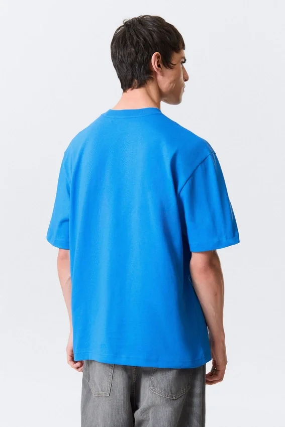T-Shirt in lockerer Passform – Hellblau T-Shirt in lockerer Passform – Hellblau